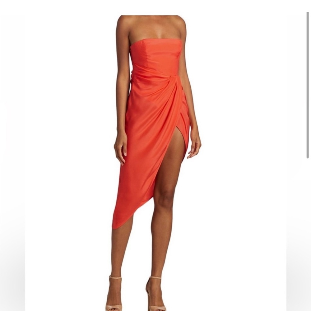 Gauge81 Strapless Orange Dress